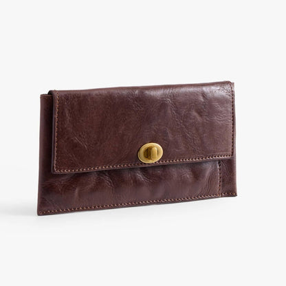 Long Leather Wallet with Detachable Card Holder – Veg-Tanned