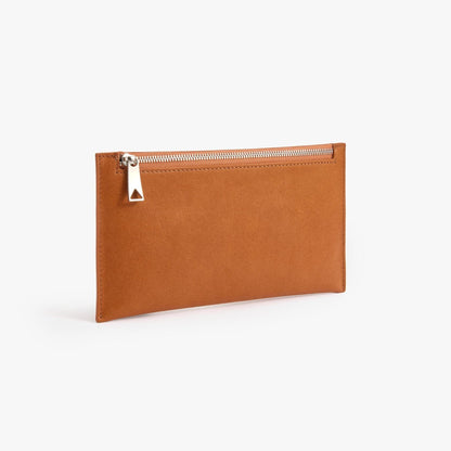 Ultra-Thin Long Leather Wallet – Double Zip Travel Wallet