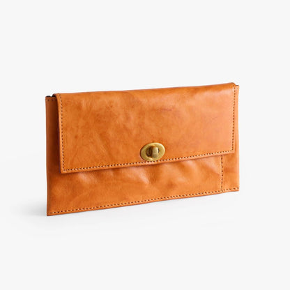 Long Leather Wallet with Detachable Card Holder – Veg-Tanned