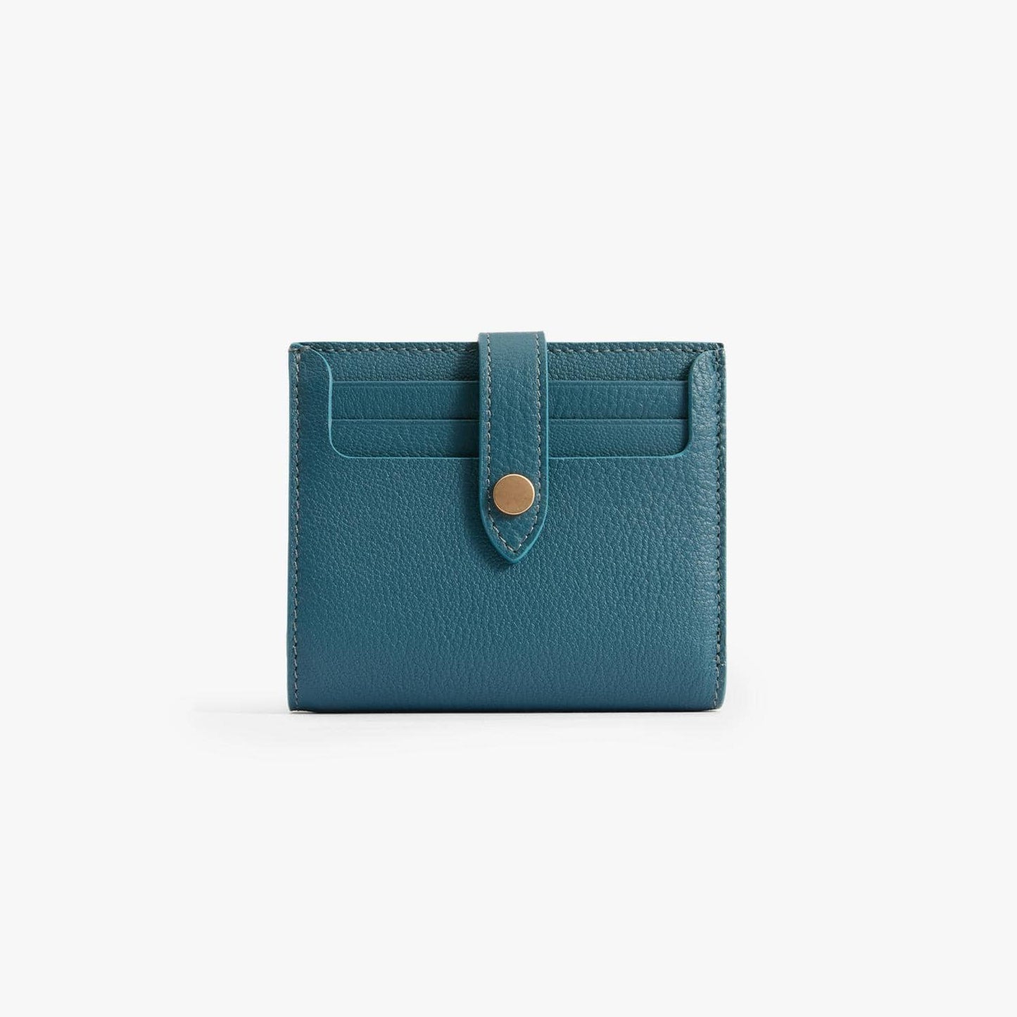 Classic Bifold Leather Wallet – 9 Card Slots with Coin Zip