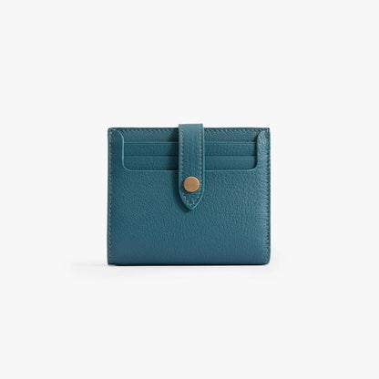Classic Bifold Leather Wallet – 9 Card Slots with Coin Zip