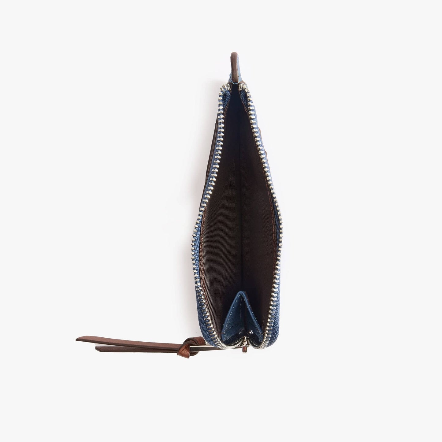 Leather Card Holder with Coin Pocket – Slim Pebbled Wallet