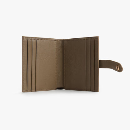 Classic Bifold Leather Wallet – 9 Card Slots with Coin Zip
