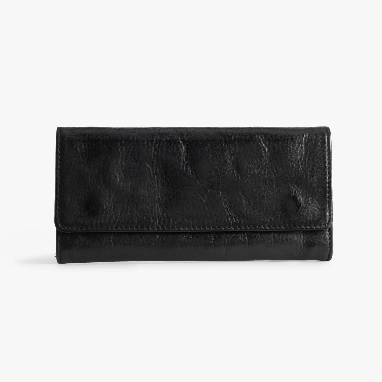Vegetable-Tanned Leather Long Wallet – Slim Bifold for Men & Women