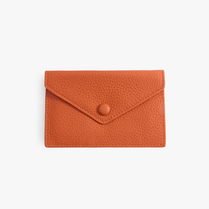 Leather Envelope Wallet – Slim Full-Grain Card Wallet for Women