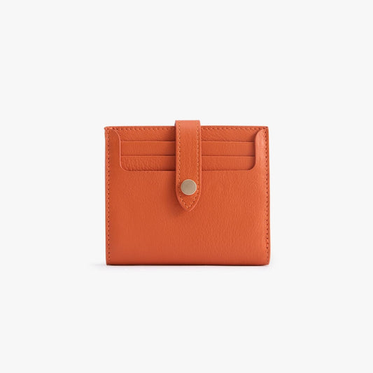 Classic Bifold Leather Wallet – 9 Card Slots with Coin Zip