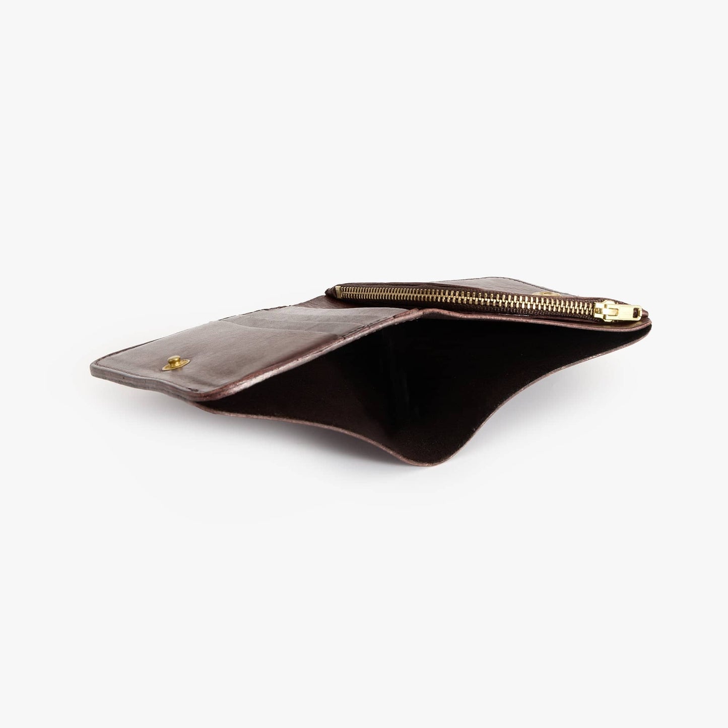 Leather Bifold Wallet with Coin Pocket – Vegetable-Tanned