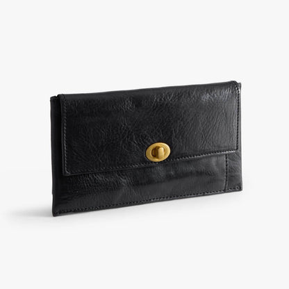 Long Leather Wallet with Detachable Card Holder – Veg-Tanned