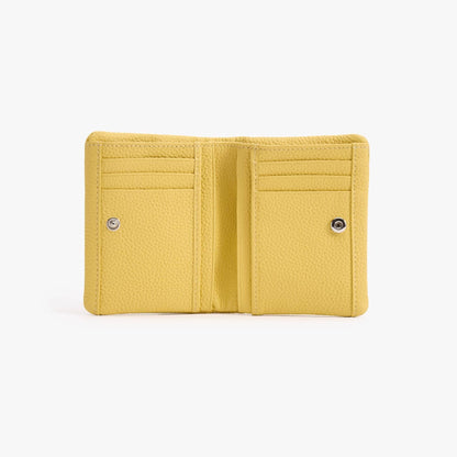 Soft Leather Bifold Wallet – 6 Card Slots with Zip Coin Pocket