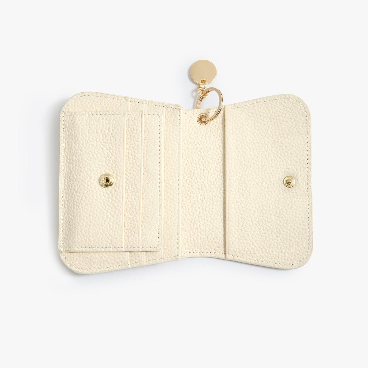 Leather Keychain Wallet for Women – Slim Card Holder with Coin Zip