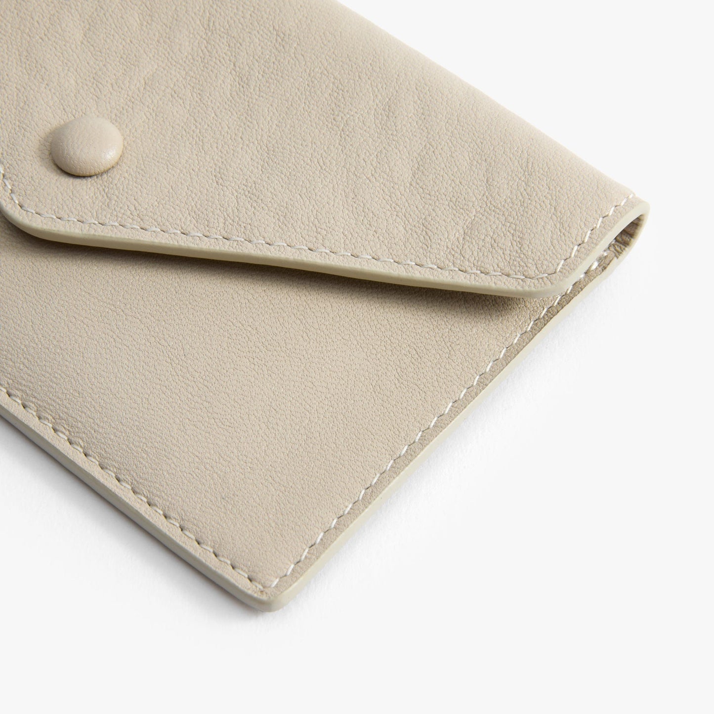 French Cowhide Leather Envelope Wallet – Slim 6-Card Wallet