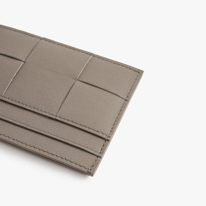 Handmade Woven Leather Card Holder – Slim Minimalist Wallet
