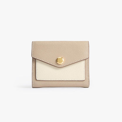 Epsom Leather Bifold Wallet – Cross-Grain Wallet with Coin Zip