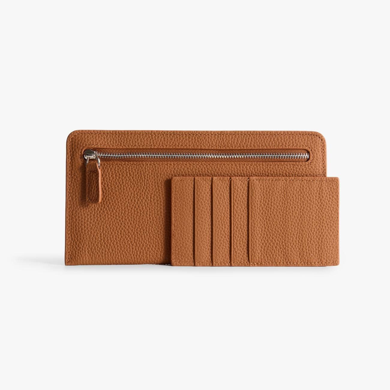 Slim Long Wallet with Detachable Card Holder – Fits Phone