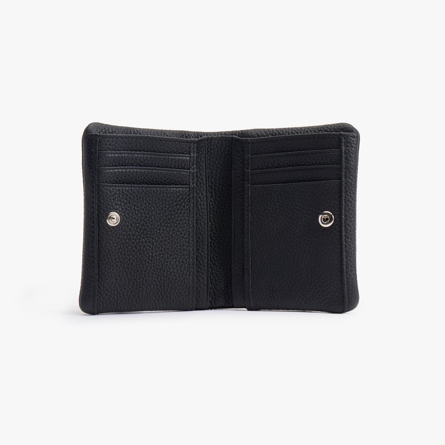 Soft Leather Bifold Wallet – 6 Card Slots with Zip Coin Pocket