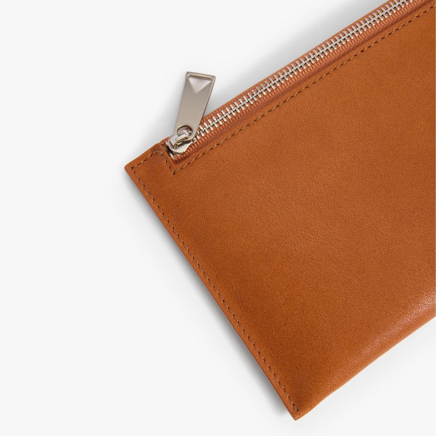 Ultra-Thin Long Leather Wallet – Double Zip Travel Wallet