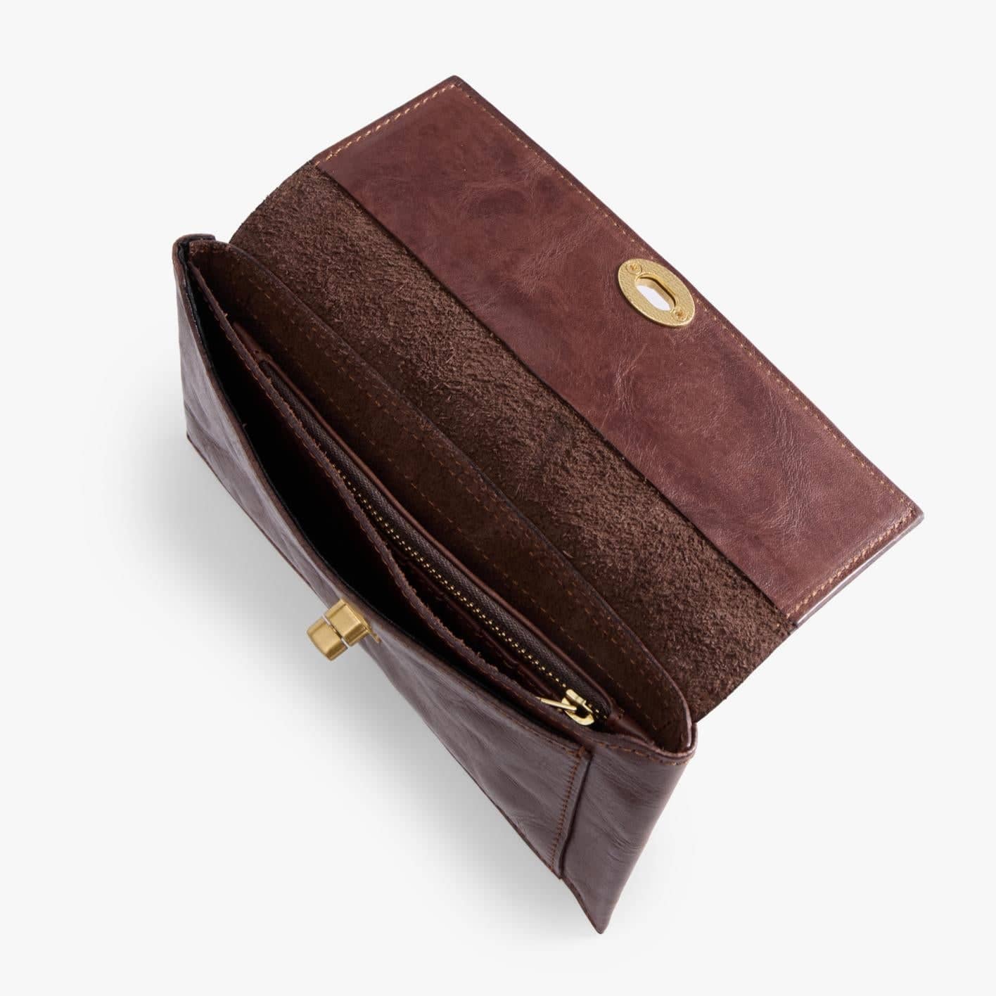 Long Leather Wallet with Detachable Card Holder – Veg-Tanned