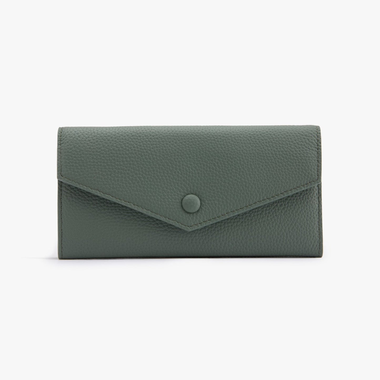Long Leather Wallet for Women – 10 Card Slots, Fits Phone