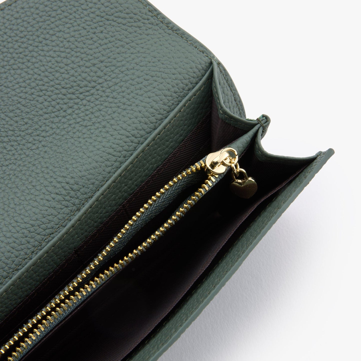 Long Leather Wallet for Women – 10 Card Slots, Fits Phone