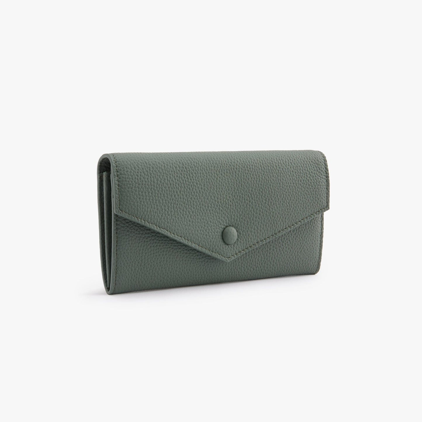Long Leather Wallet for Women – 10 Card Slots, Fits Phone