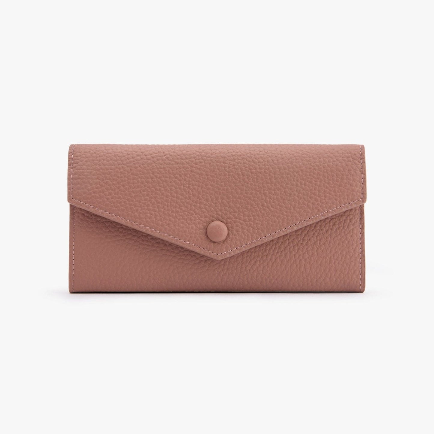 Long Leather Wallet for Women – 10 Card Slots, Fits Phone