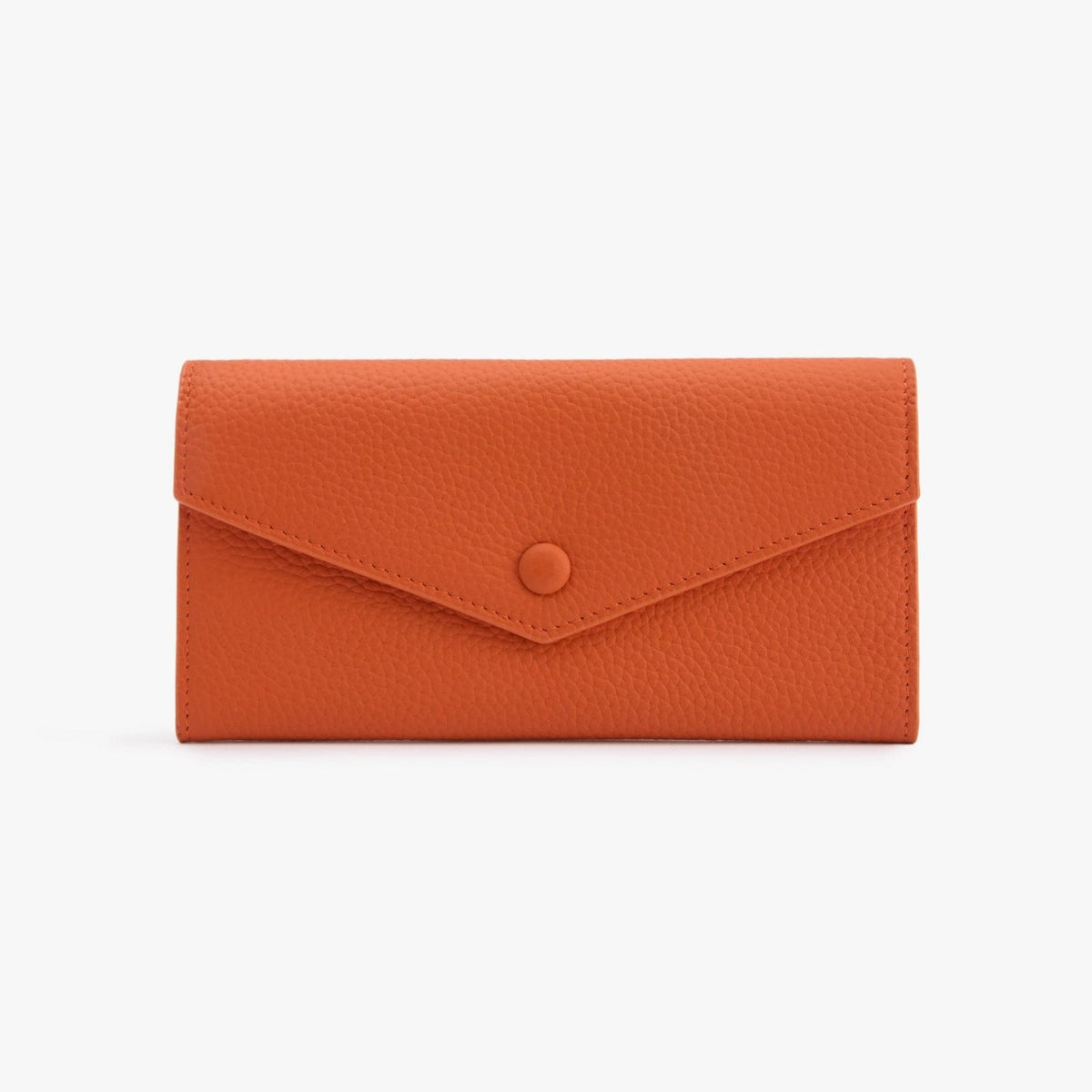 Long Leather Wallet for Women, 10 Card Slots, Fits Phone