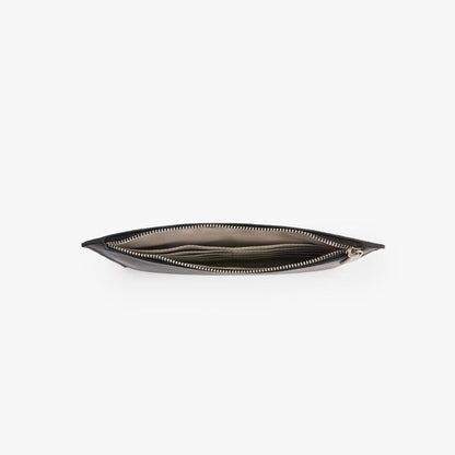 Ultra-Thin Long Leather Wallet – Double Zip Travel Wallet