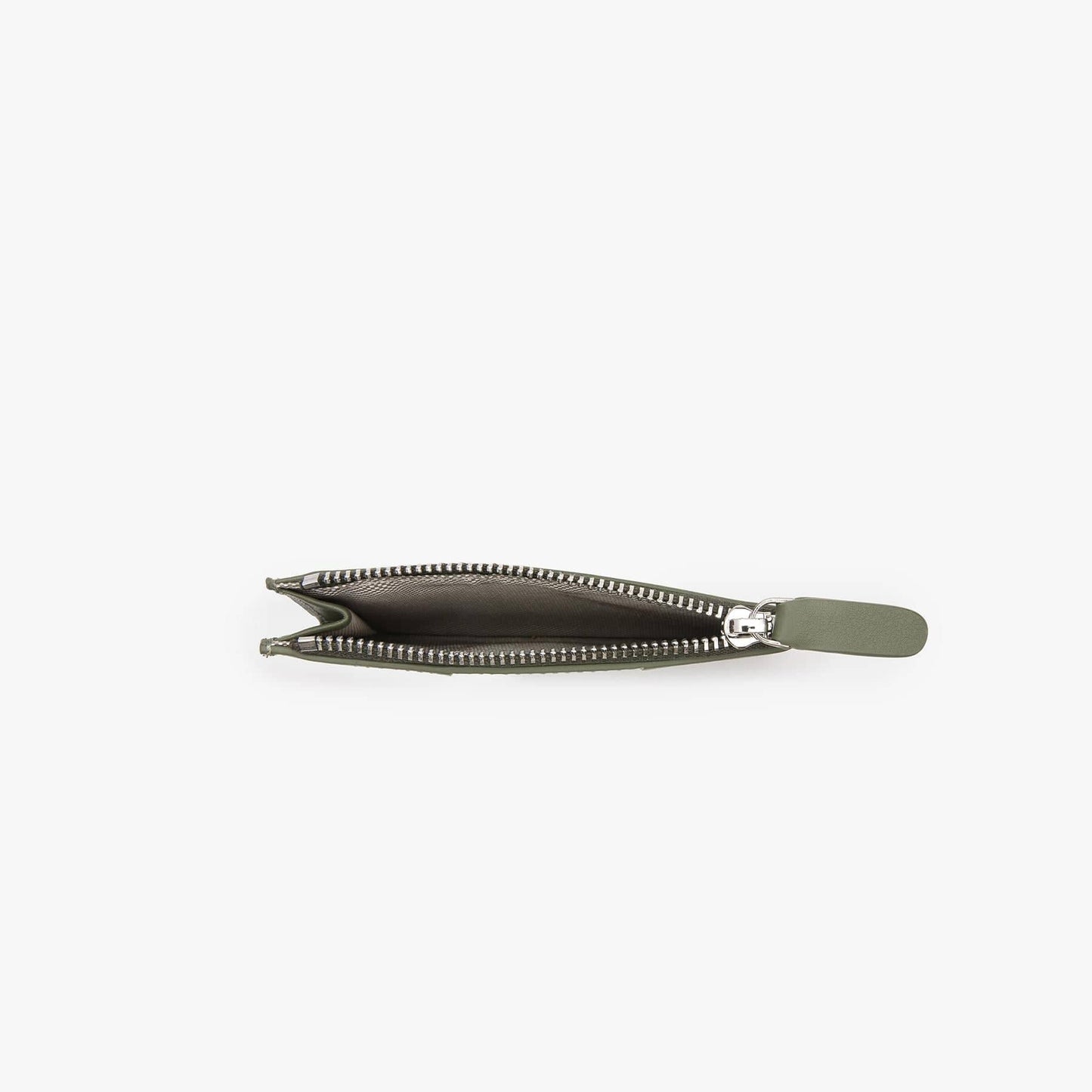 Woven Leather Card Holder with Zip – Handmade Slim Wallet
