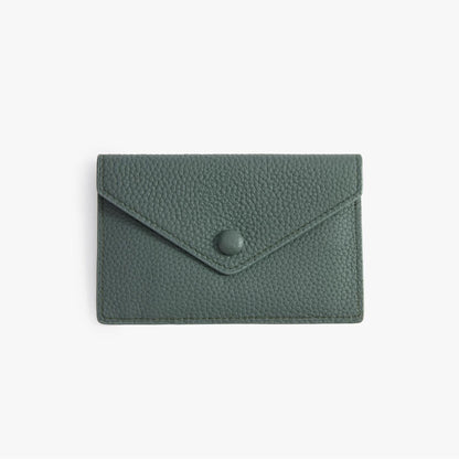 Leather Envelope Wallet – Slim Full-Grain Card Wallet for Women