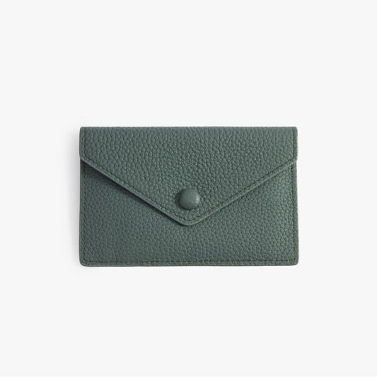 Leather Envelope Wallet – Slim Full-Grain Card Wallet for Women