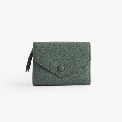 Leather Trifold Wallet for Women – Compact Card & Coin Wallet