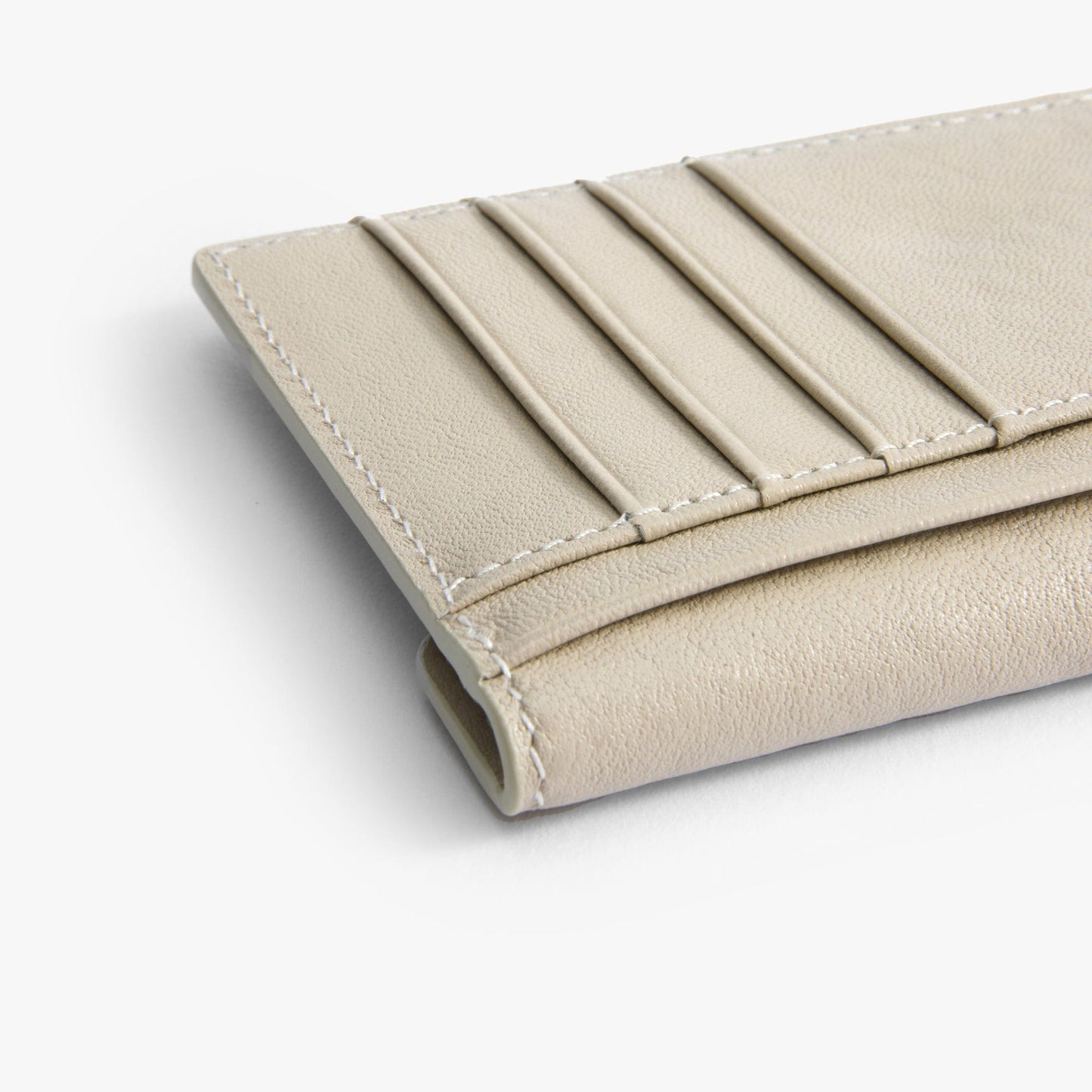 French Cowhide Leather Envelope Wallet – Slim 6-Card Wallet