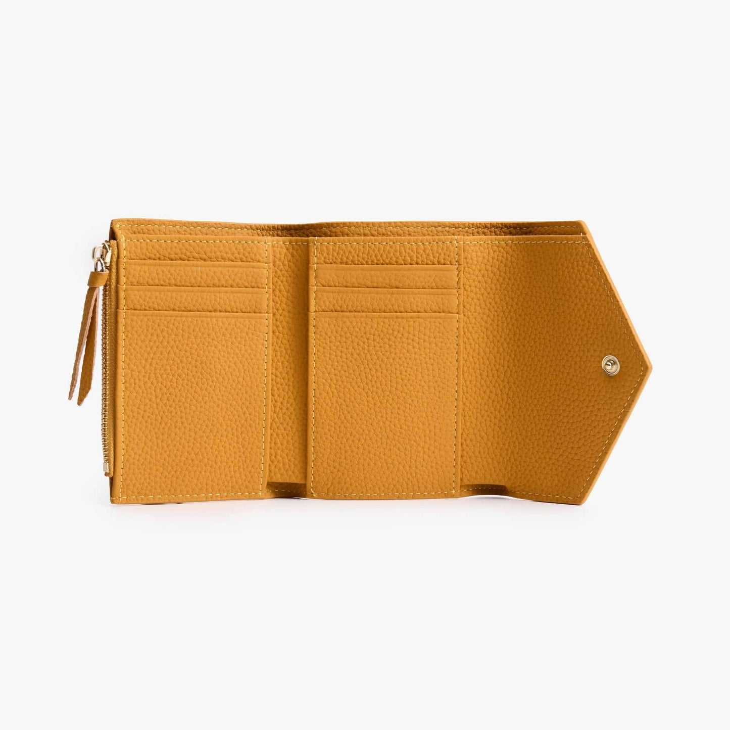 Leather Trifold Wallet for Women – Compact Card & Coin Wallet