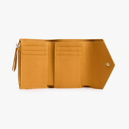 Leather Trifold Wallet for Women – Compact Card & Coin Wallet