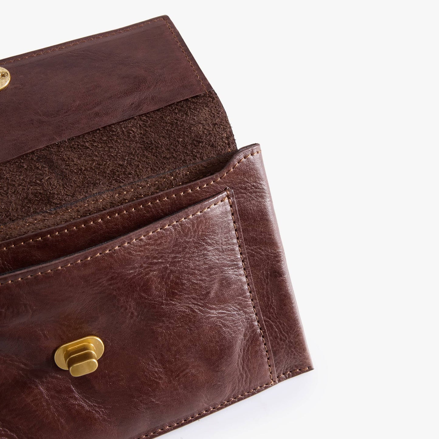 Long Leather Wallet with Detachable Card Holder – Veg-Tanned