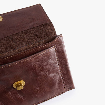 Long Leather Wallet with Detachable Card Holder – Veg-Tanned