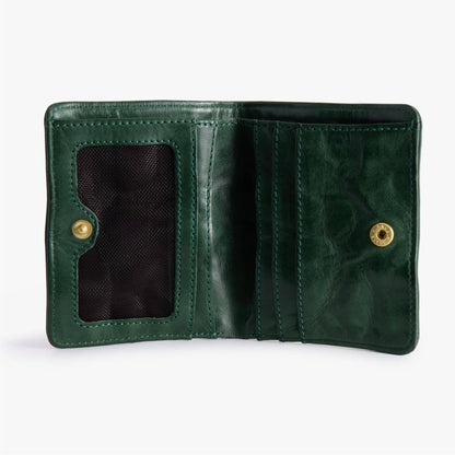 Slim Bifold Leather Wallet – Vegetable-Tanned with ID Slot