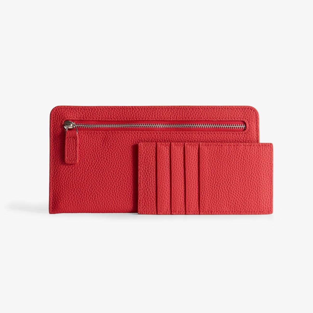 Slim Long Wallet with Detachable Card Holder – Fits Phone