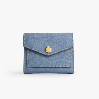 Epsom Leather Bifold Wallet – Cross-Grain Wallet with Coin Zip