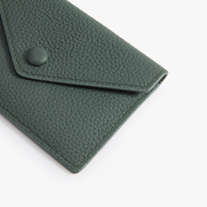 Leather Envelope Wallet – Slim Full-Grain Card Wallet for Women