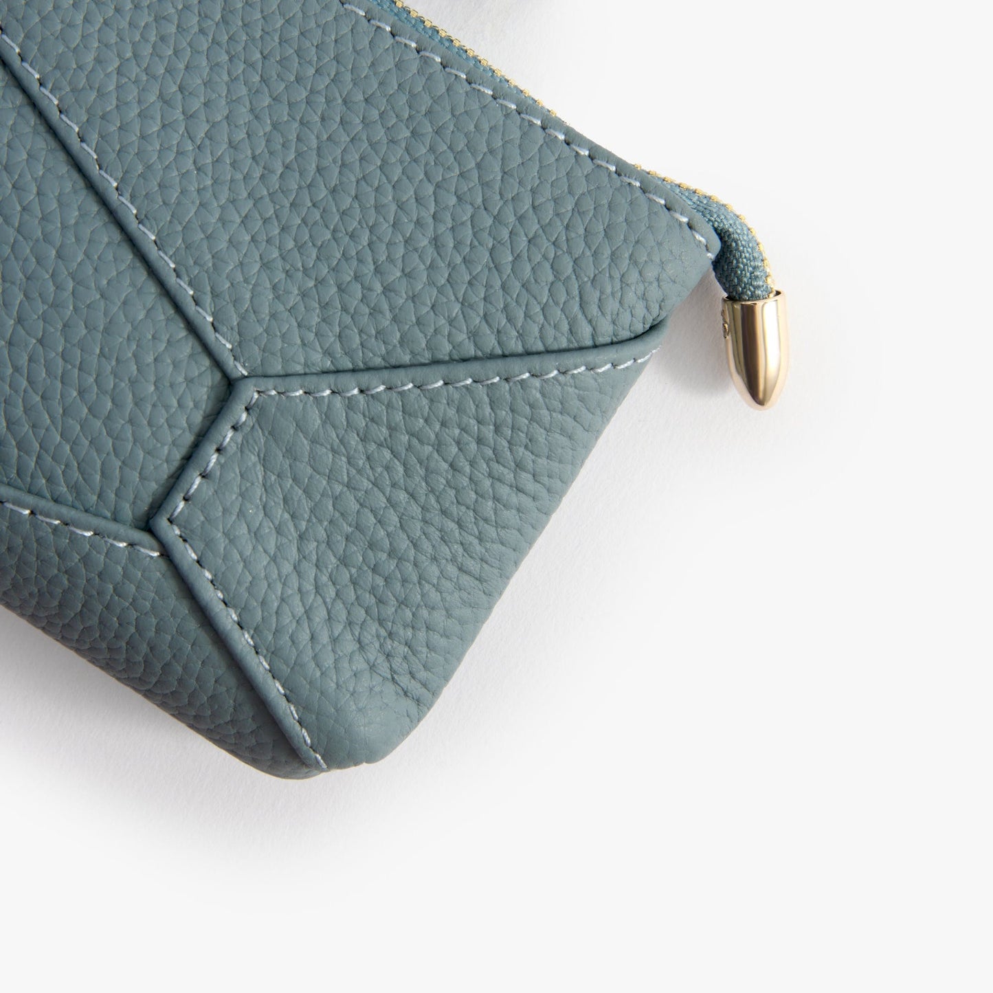 Leather Coin Pouch with Keyring – Small Zip Pouch for Women