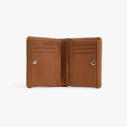 Soft Leather Bifold Wallet – 6 Card Slots with Zip Coin Pocket