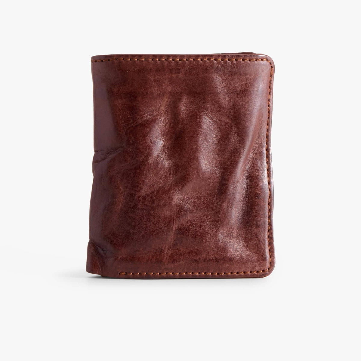 Slim Bifold Leather Wallet, Vegetable-Tanned with ID Slot