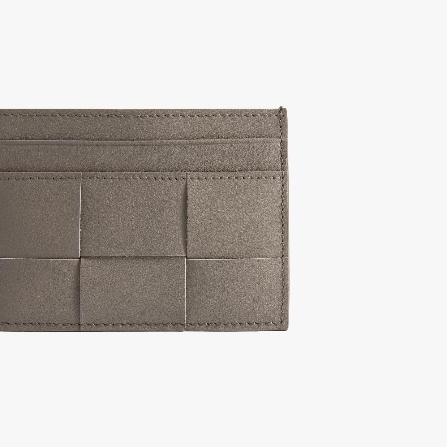 Handmade Woven Leather Card Holder – Slim Minimalist Wallet