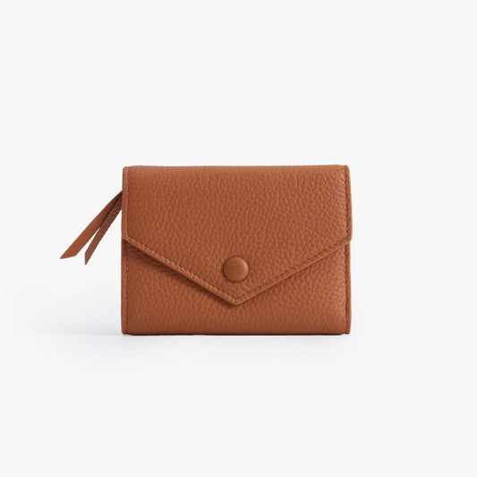 Leather Trifold Wallet for Women – Compact Card & Coin Wallet