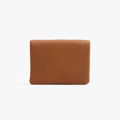 Soft Leather Bifold Wallet – 6 Card Slots with Zip Coin Pocket
