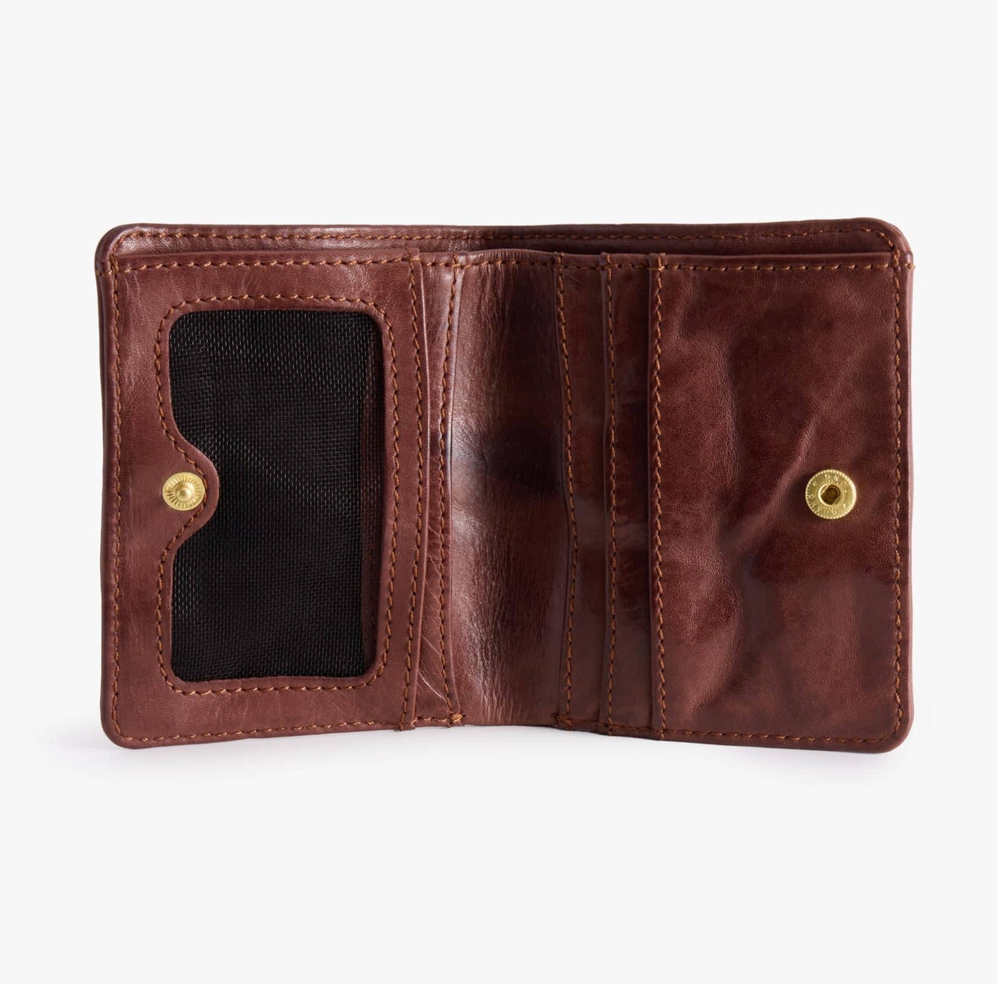 Slim Bifold Leather Wallet – Vegetable-Tanned with ID Slot
