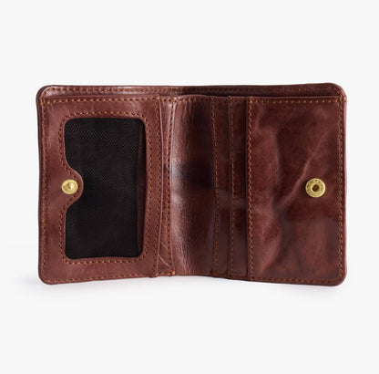 Slim Bifold Leather Wallet – Vegetable-Tanned with ID Slot