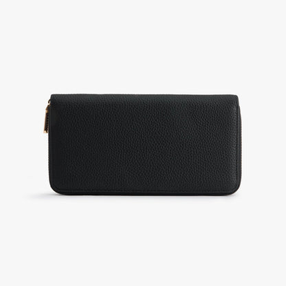 Zip-Around Leather Wallet – Large Clutch Wallet, Fits Phone