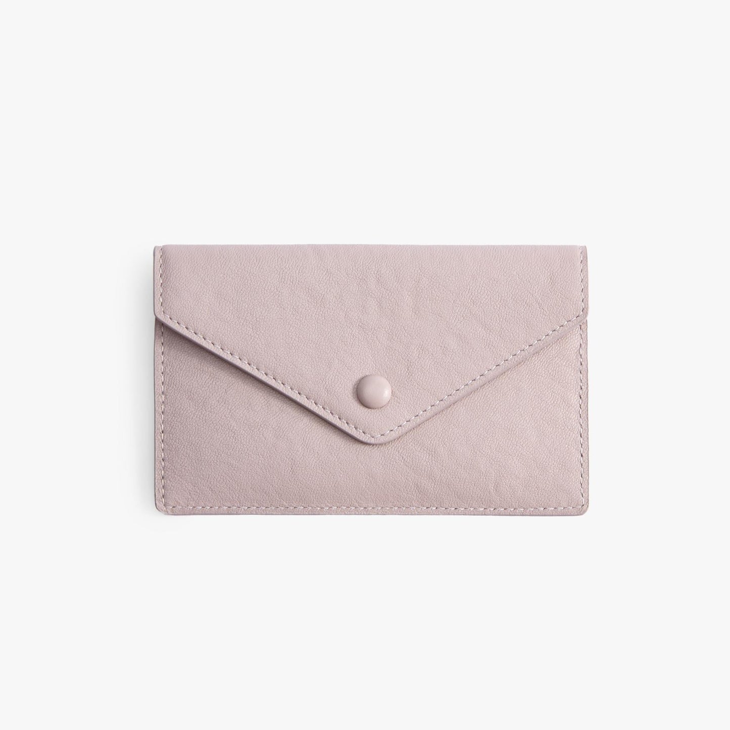 French Cowhide Leather Envelope Wallet – Slim 6-Card Wallet